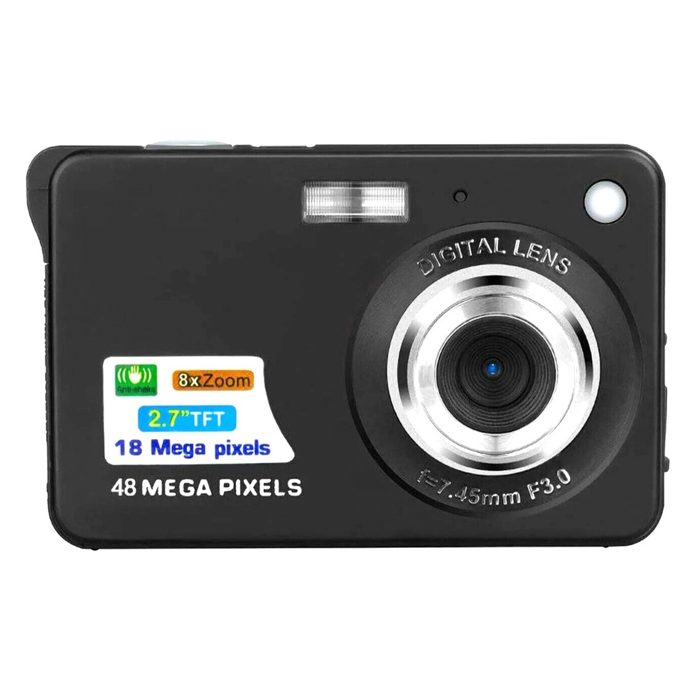 Digital Camera 1080P 48MP Autofocus Digital Camera + Video Camera 8x Zoom